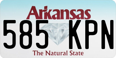 AR license plate 585KPN