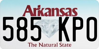 AR license plate 585KPO