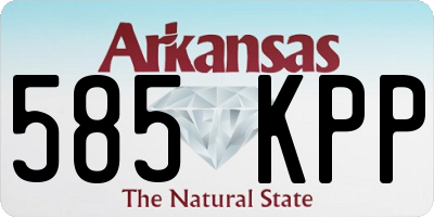 AR license plate 585KPP