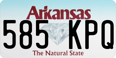 AR license plate 585KPQ