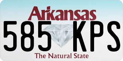 AR license plate 585KPS