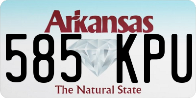 AR license plate 585KPU