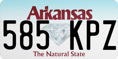AR license plate 585KPZ