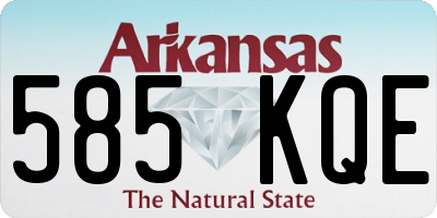 AR license plate 585KQE