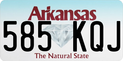 AR license plate 585KQJ