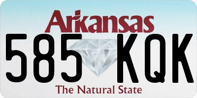 AR license plate 585KQK