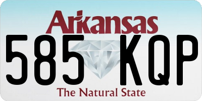 AR license plate 585KQP