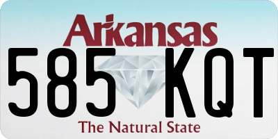 AR license plate 585KQT
