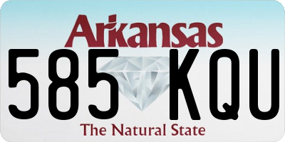 AR license plate 585KQU