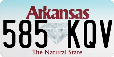 AR license plate 585KQV