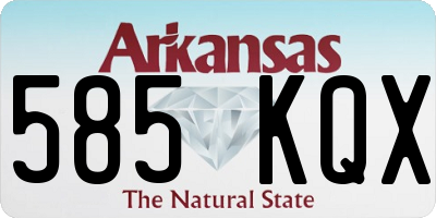 AR license plate 585KQX