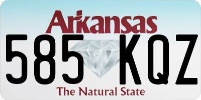 AR license plate 585KQZ