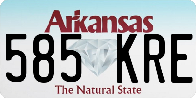 AR license plate 585KRE