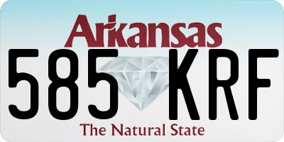 AR license plate 585KRF