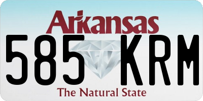 AR license plate 585KRM