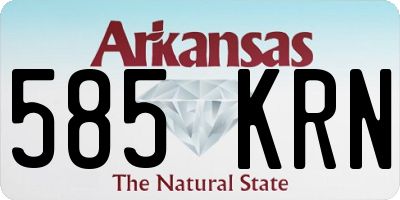 AR license plate 585KRN