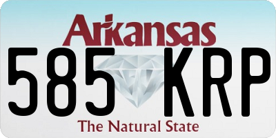 AR license plate 585KRP