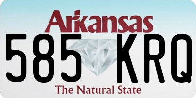 AR license plate 585KRQ