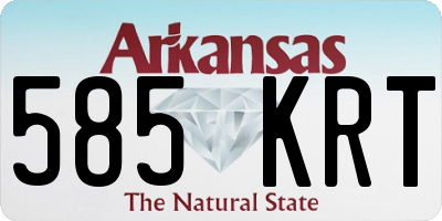 AR license plate 585KRT