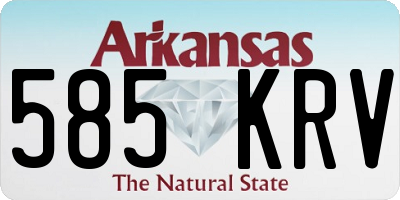 AR license plate 585KRV