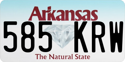AR license plate 585KRW