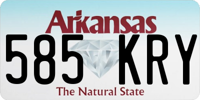 AR license plate 585KRY