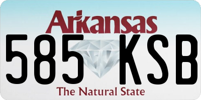 AR license plate 585KSB