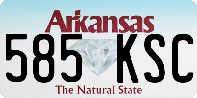 AR license plate 585KSC
