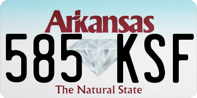 AR license plate 585KSF