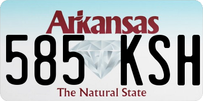 AR license plate 585KSH