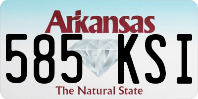 AR license plate 585KSI