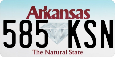 AR license plate 585KSN