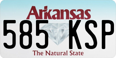 AR license plate 585KSP