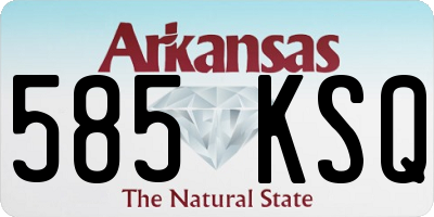 AR license plate 585KSQ