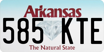 AR license plate 585KTE