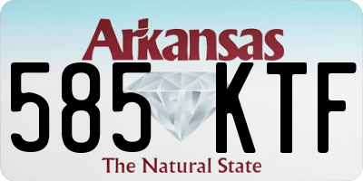 AR license plate 585KTF