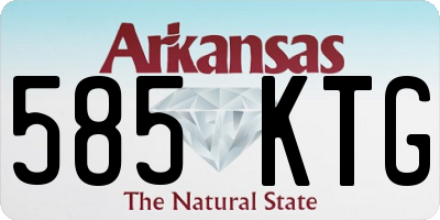 AR license plate 585KTG