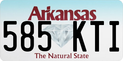 AR license plate 585KTI