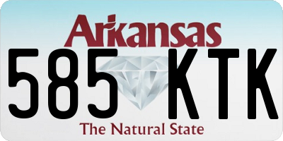 AR license plate 585KTK
