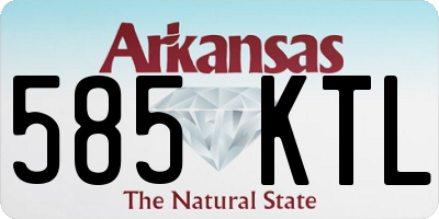 AR license plate 585KTL