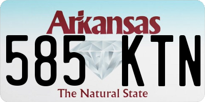 AR license plate 585KTN