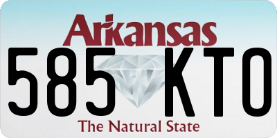 AR license plate 585KTO