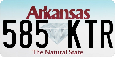 AR license plate 585KTR