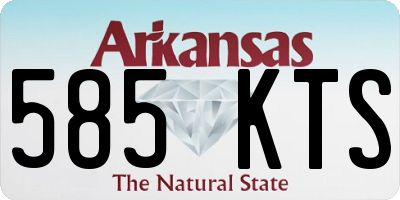 AR license plate 585KTS