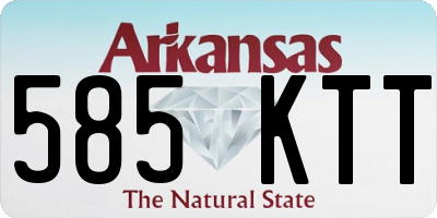 AR license plate 585KTT