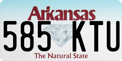 AR license plate 585KTU