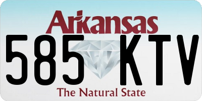 AR license plate 585KTV