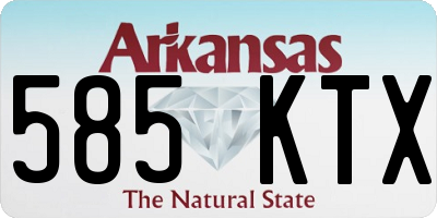 AR license plate 585KTX