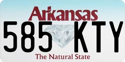 AR license plate 585KTY