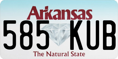 AR license plate 585KUB